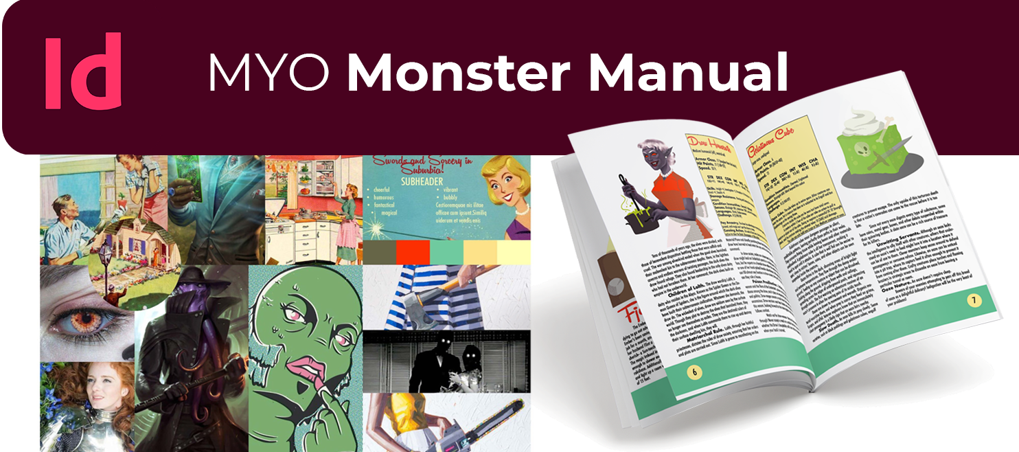 MYO Monster Manual Adobe Indesign Action Plan